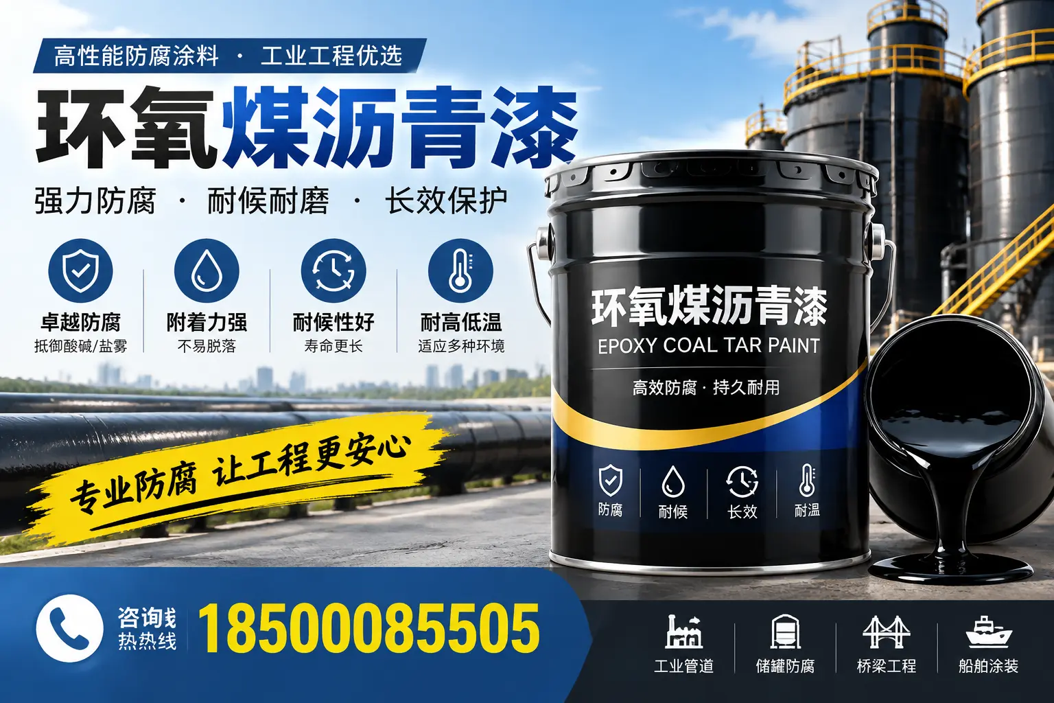 环氧煤沥青漆的施工方法与注意事项，确保在连云港顺利完成